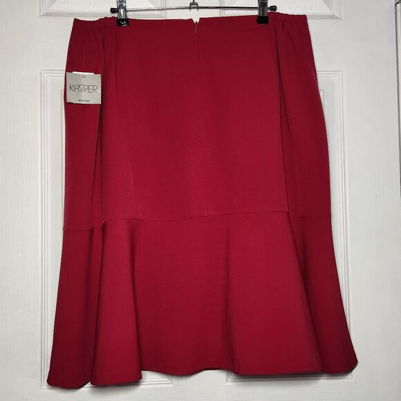 NWT – Kasper Plus Pull-On Flare Midi Skirt - Size: 16W- PRICE IS FIRM - Picture 2 of 6